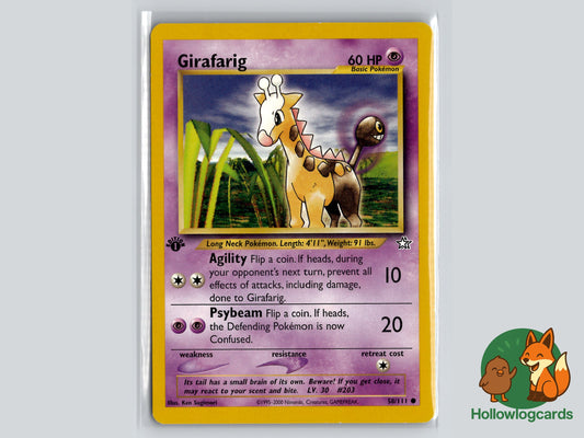 Image of Girafarig Neo Genesis (N1) #58