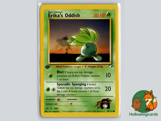 Image of Erikas Oddish Gym Heroes (G1) #78