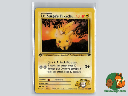 Image of Lt. Surges Pikachu Gym Challenge (G2) #84