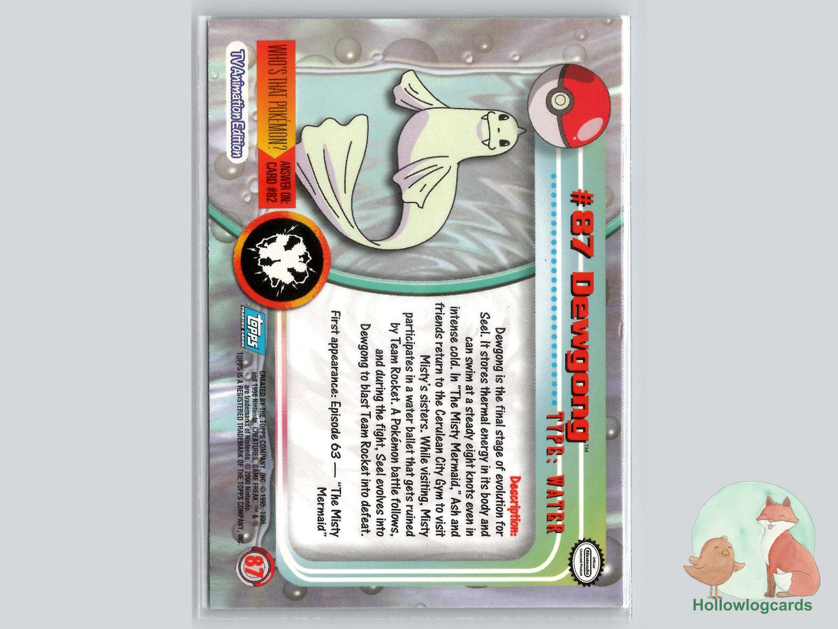 Dewgong (#87) - Topps Trading Cards Series 2