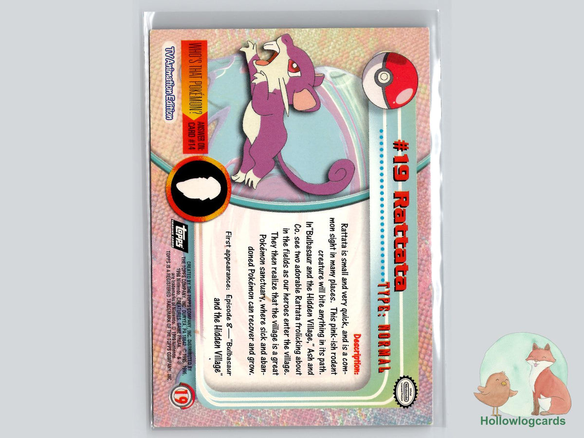 Rattata (#19) Rainbow Chrome - Topps Trading Cards Series 1