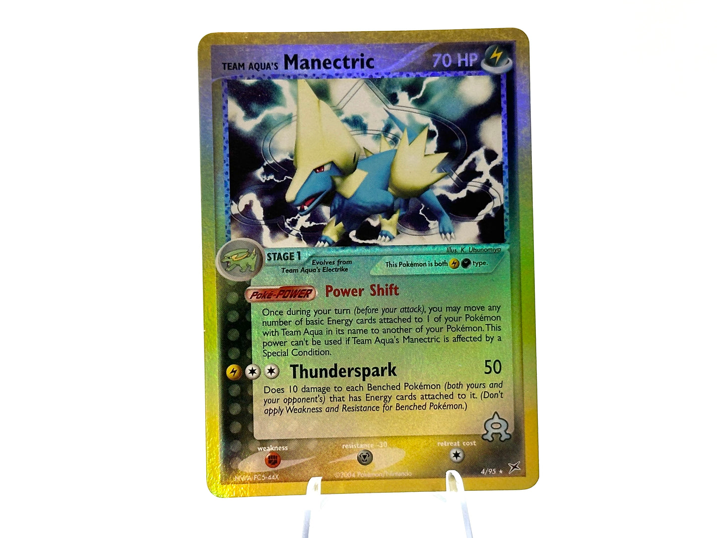 Team aquas Manectric - 4/95 Reverse Holo - Vintage