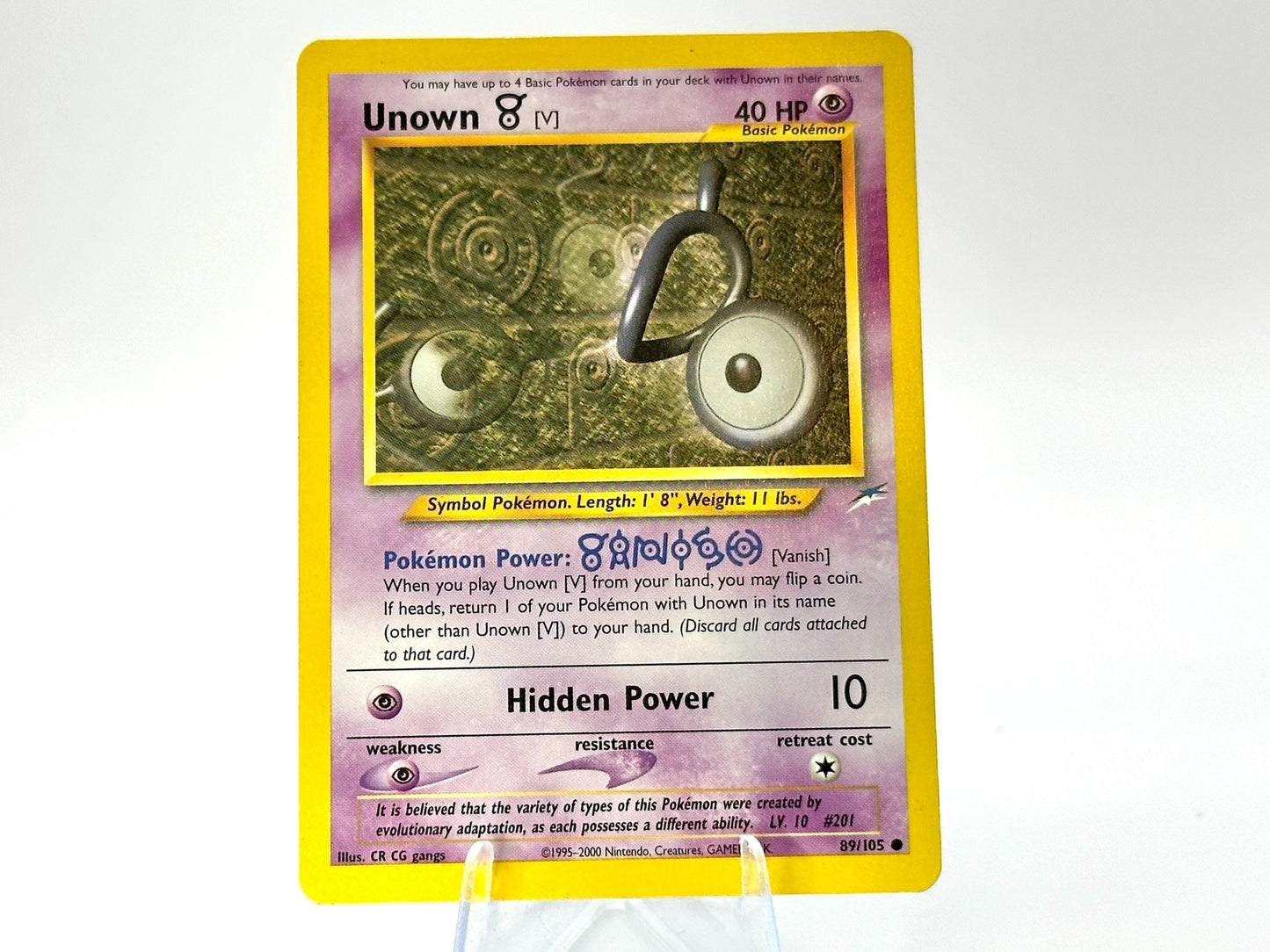 Image of Unown V Neo Destiny (N4) #89