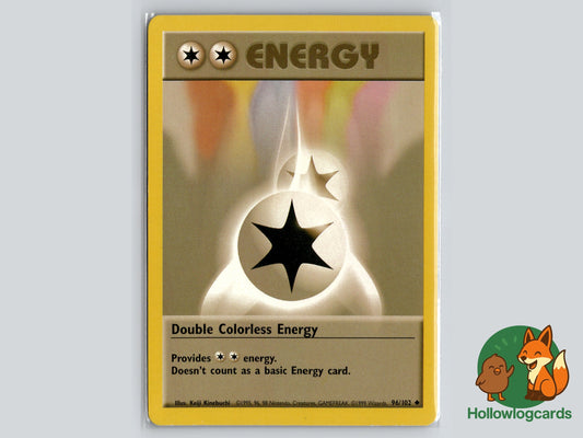 Image of Double Colorless Energy Base Set (BS) #96