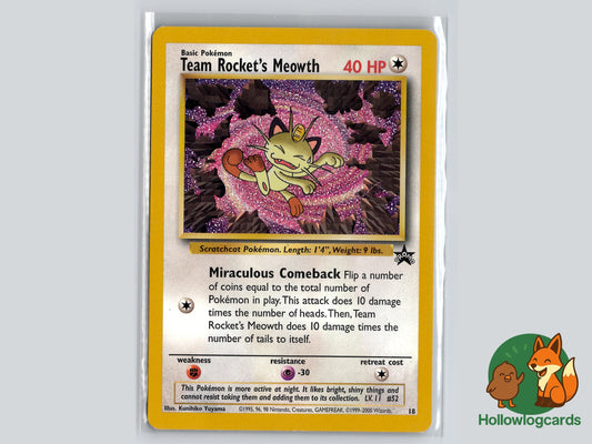 Image of Team Rockets Meowth Wizards Black Star Promos #18