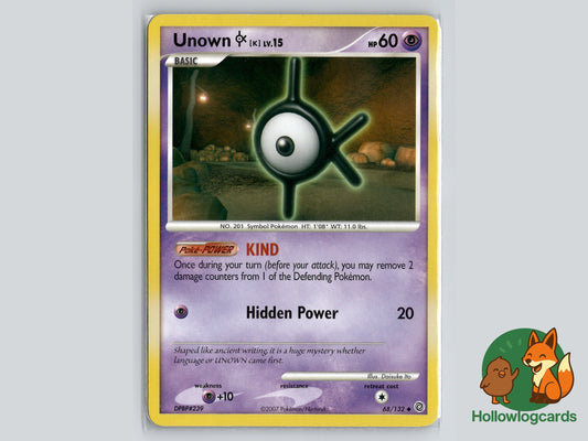Image of Unown K Secret Wonders (SW) #68