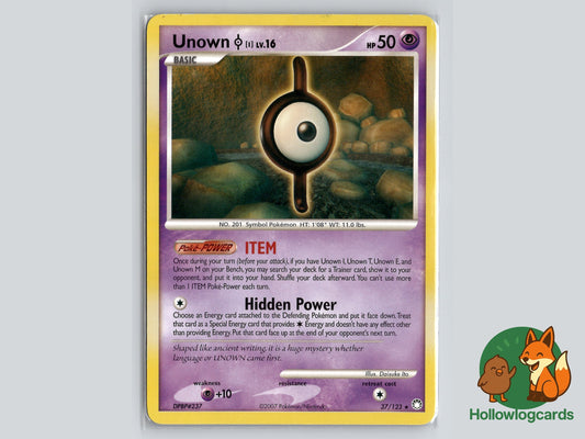 Image of Unown I Mysterious Treasures (MT) #37