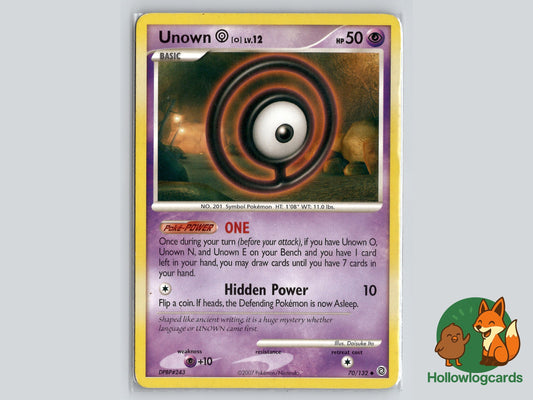 Image of Unown O Secret Wonders (SW) #70
