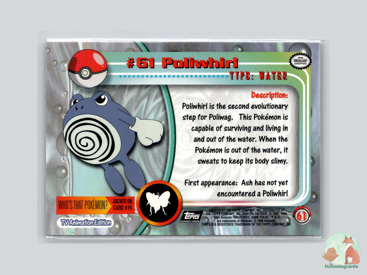 Poliwhirl (#61) - Topps Trading Cards Series 1