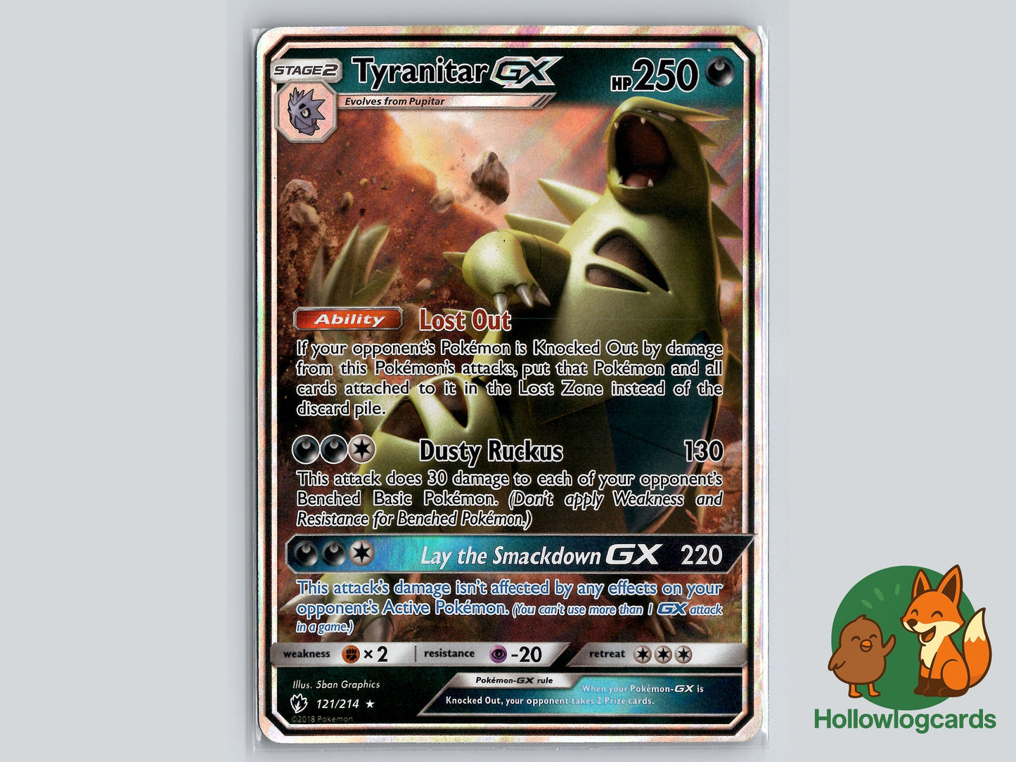 Image of Tyranitar-GX Lost Thunder (LOT) #121