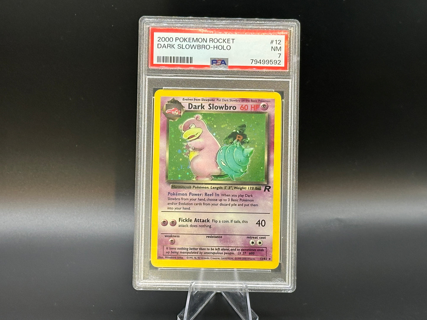 Graded - Dark Slowbro - Team Rocket 12/82 - WOTC - Standard - Arita - PSA 7
