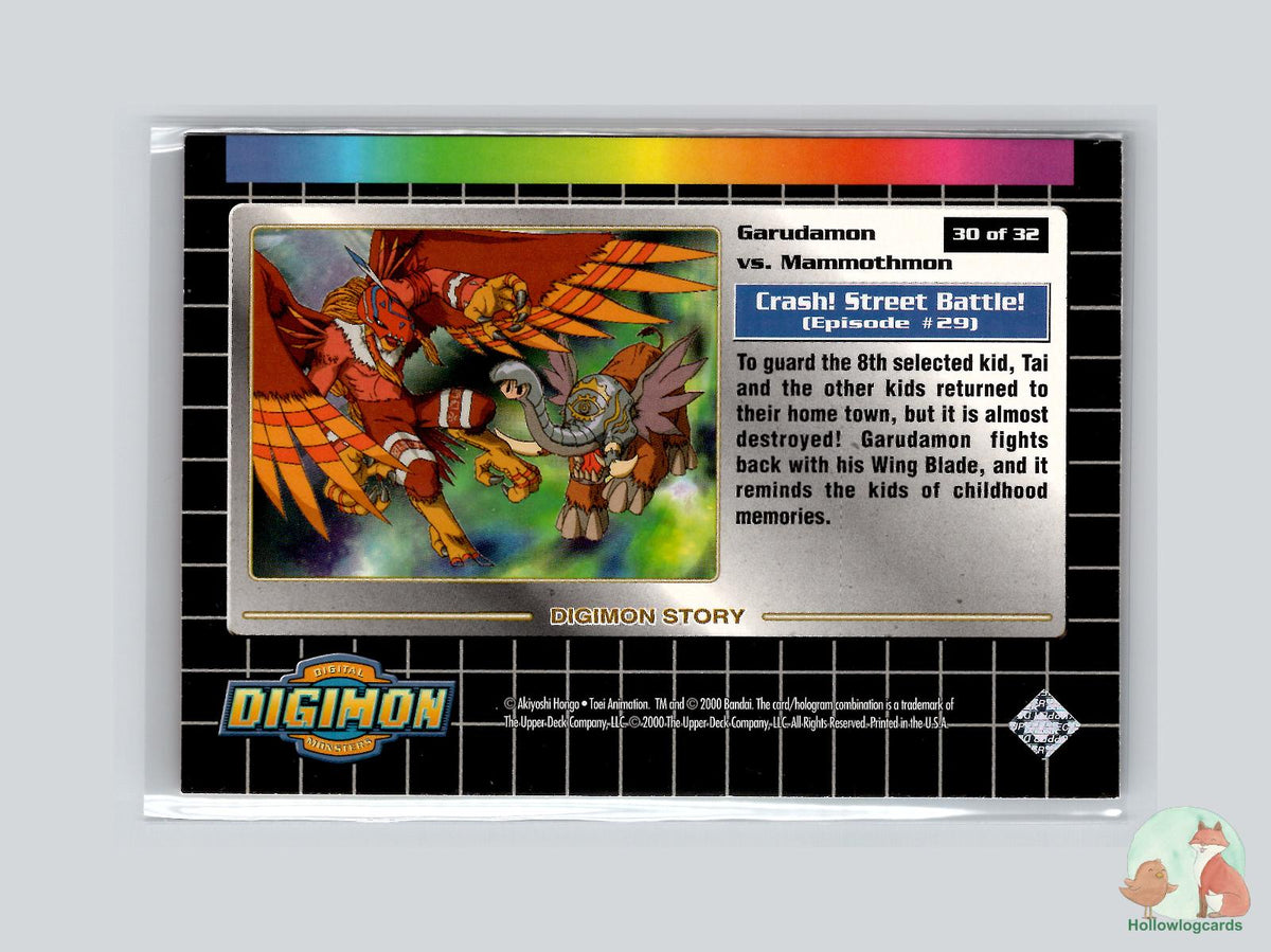 Garudamon vs. Mammothmon (30/32) - 2000 Upper Deck Digimon Series 2