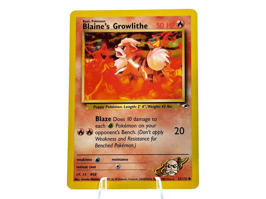 Image of Blaines Growlithe Gym Heroes (G1) #62