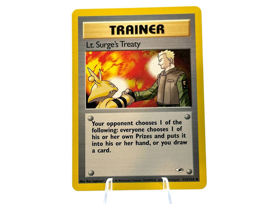 Image of Lt. Surges Treaty Gym Heroes (G1) #112