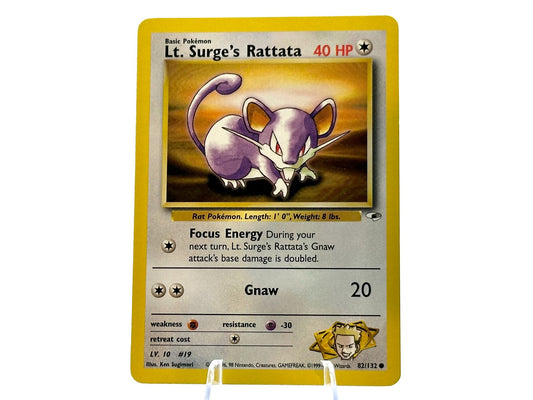Image of Lt. Surges Rattata Gym Heroes (G1) #82