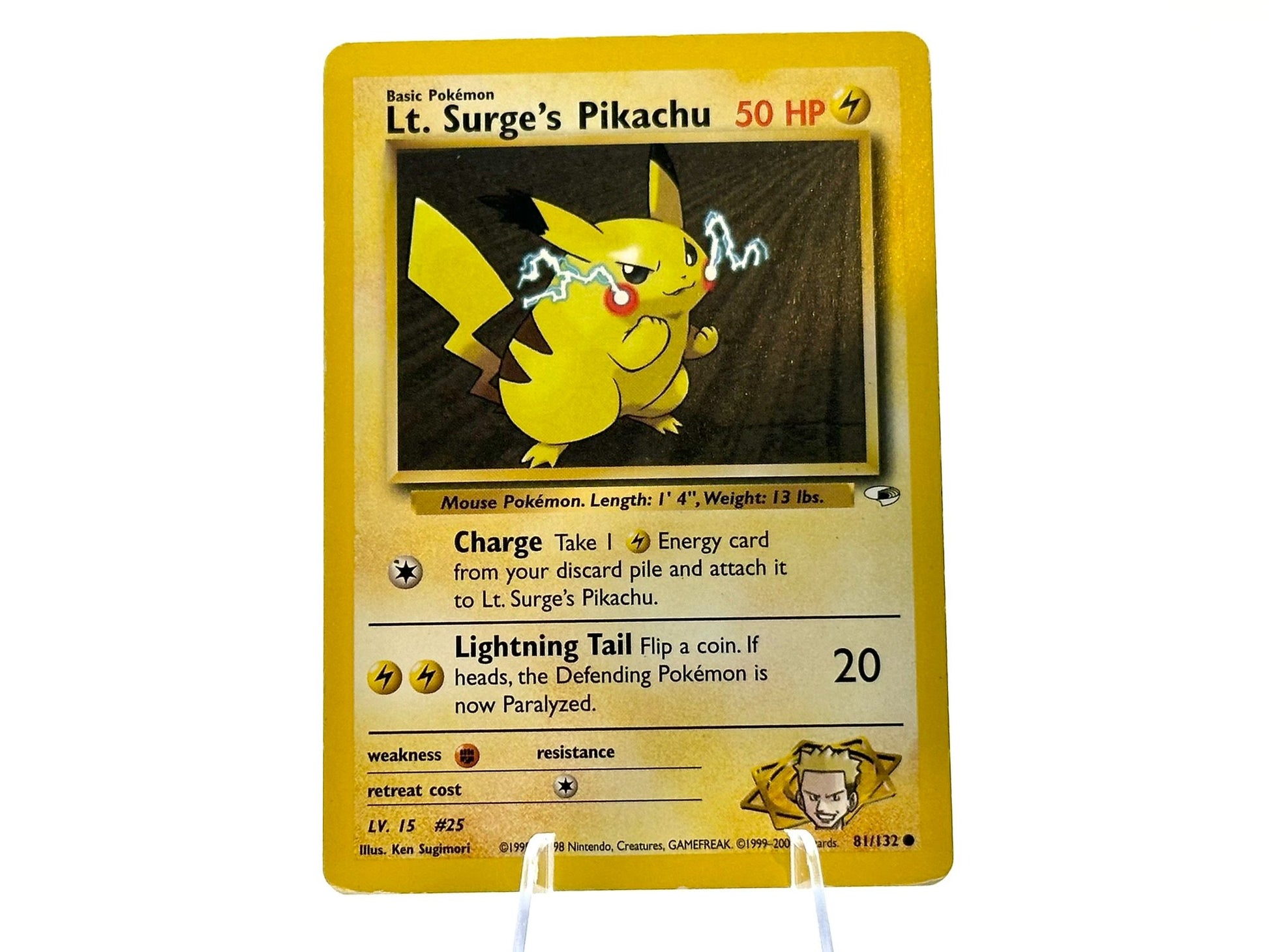 Image of Lt. Surges Pikachu Gym Heroes (G1) #81