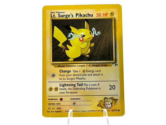 Image of Lt. Surges Pikachu Gym Heroes (G1) #81