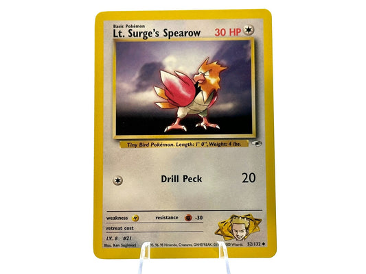 Image of Lt. Surges Spearow Gym Heroes (G1) #52