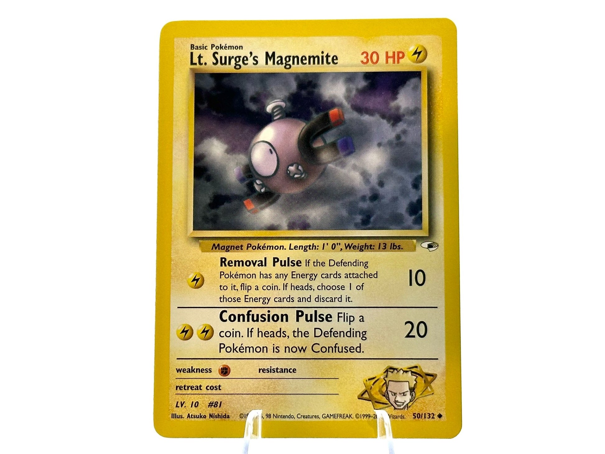 Image of Lt. Surges Magnemite Gym Heroes (G1) #50
