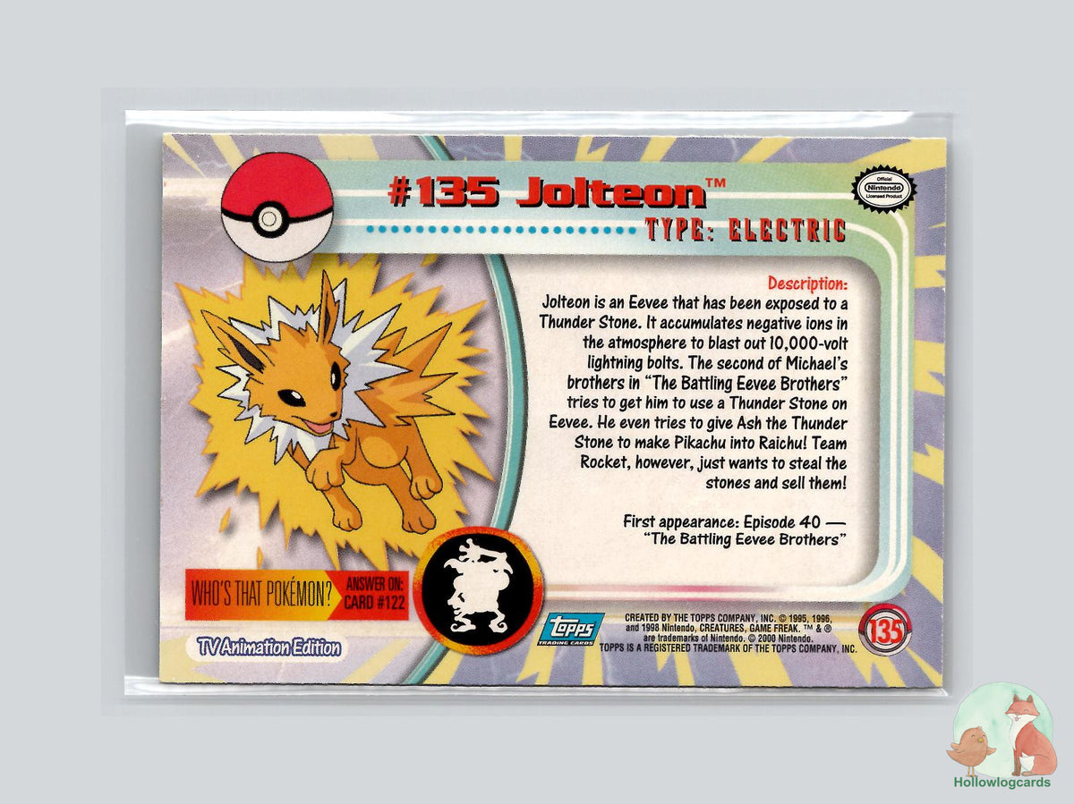 Jolteon (#135) - Topps Trading Cards Series 3