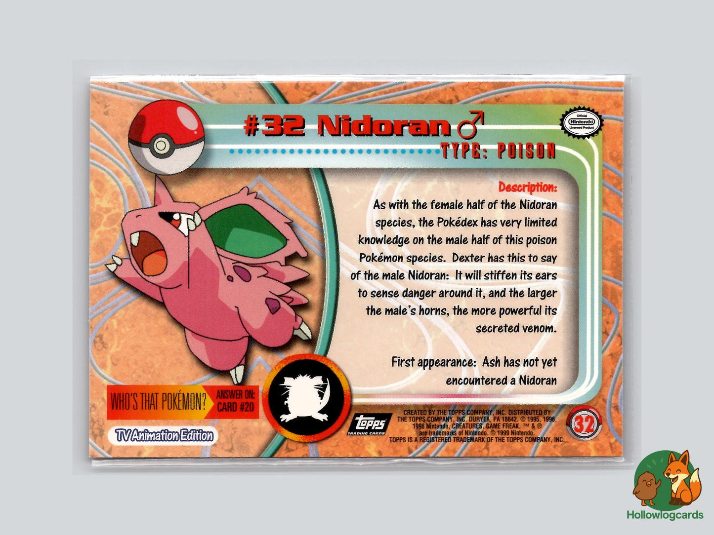 Nidoran (#32) - Topps Trading Cards Series 1