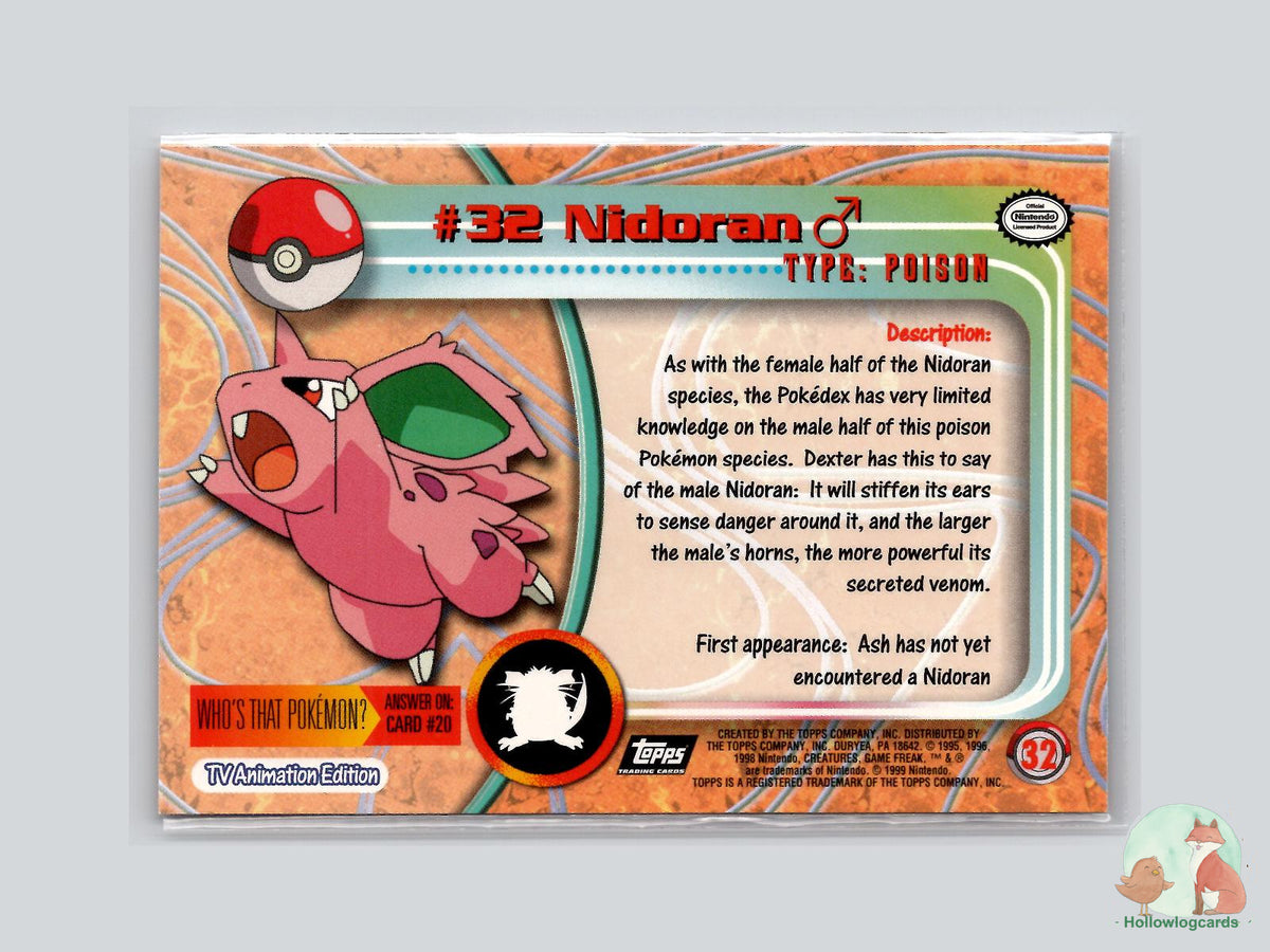 Nidoran (#32) - Topps Trading Cards Series 1