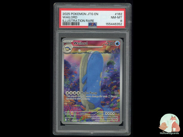 Graded Wailord (162/159) Illustration Rare Journey Together - PSA Nm-Mt 8