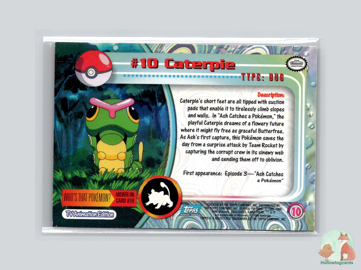 Caterpie (#10) - Topps Trading Cards Series 1