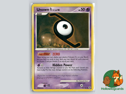Image of Unown Z Secret Wonders (SW) #72