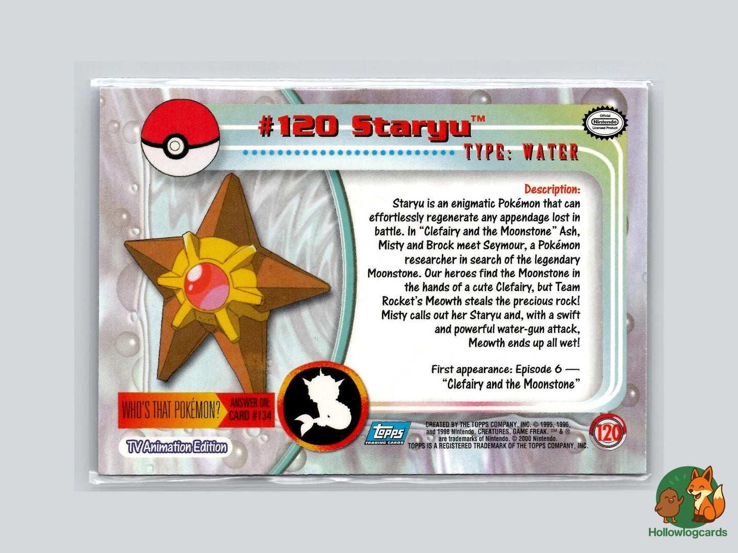 Staryu (#120) - Topps Trading Cards Series 3