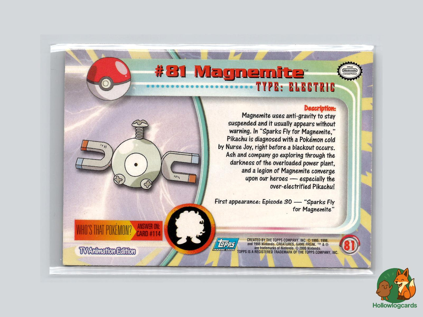 Magnemite (#81) - Topps Trading Cards Series 2