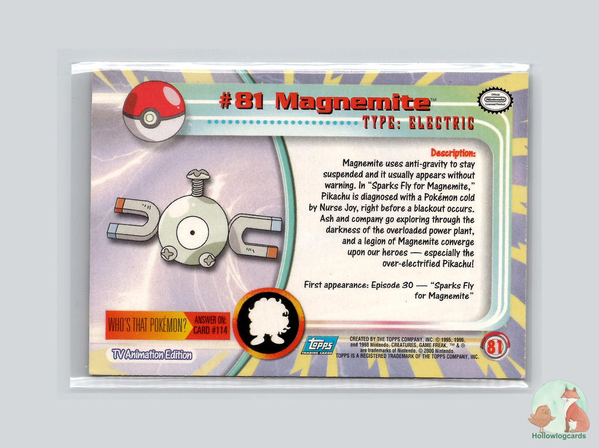 Magnemite (#81) - Topps Trading Cards Series 2