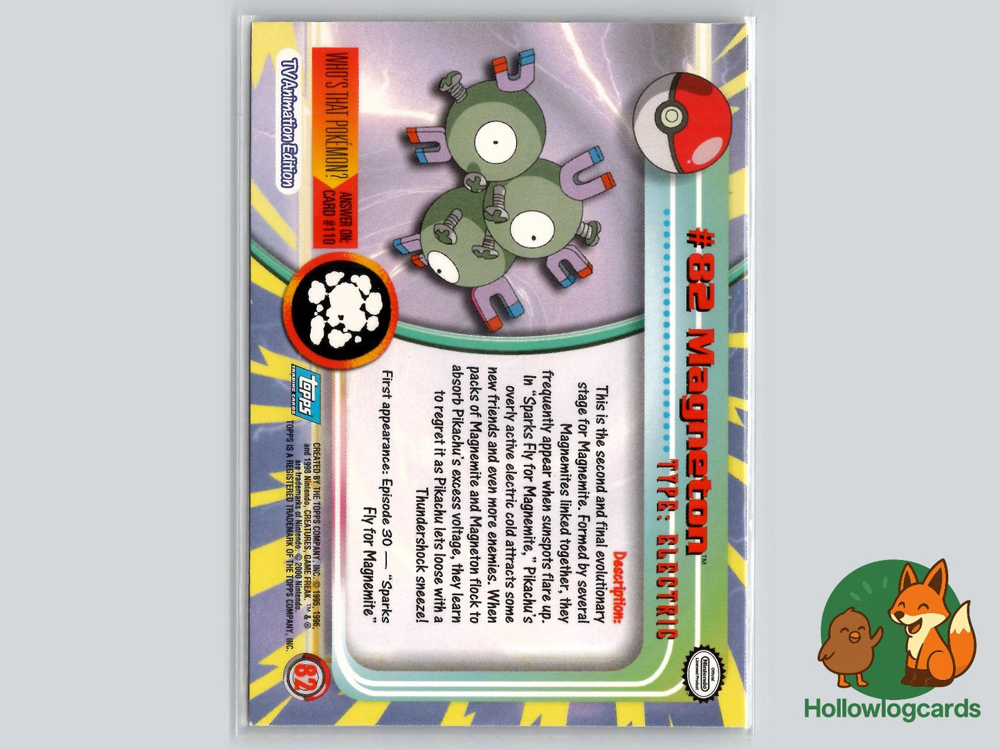 Magneton (#82) - Topps Trading Cards Series 2