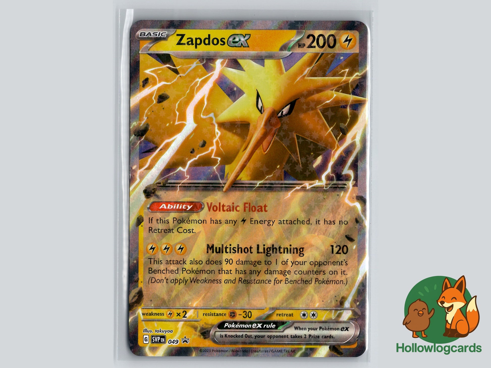 Image of Zapdos ex Scarlet and Violet Promos (SVP) #49