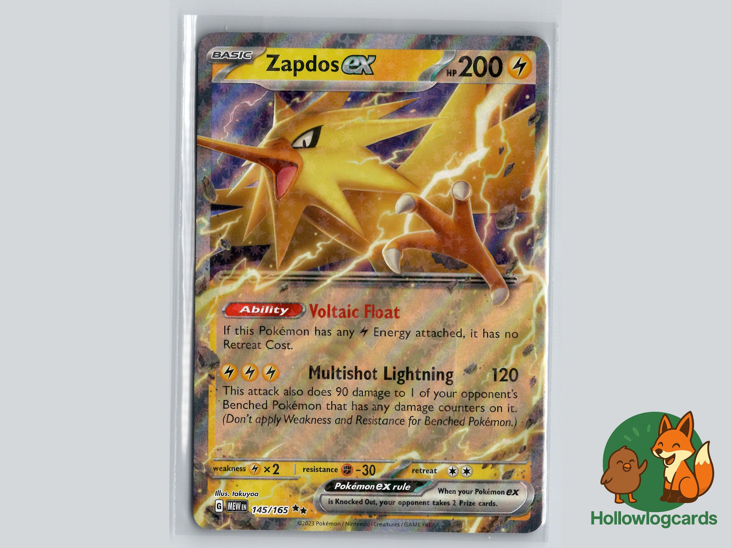 Image of Zapdos ex 151 (MEW) #145