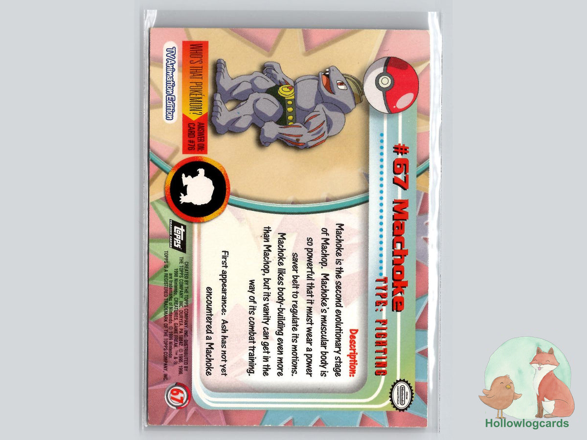 Machoke (#67) Diamond Chrome Foil - Topps Trading Cards Series 1