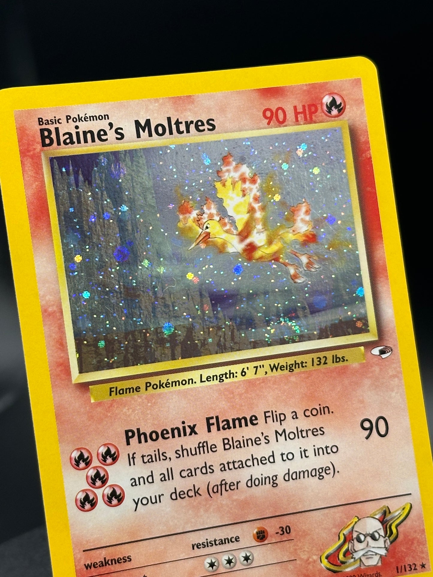 Blaine’s Moltres - Gym Challenge 1/132 - WOTC - Sugimori