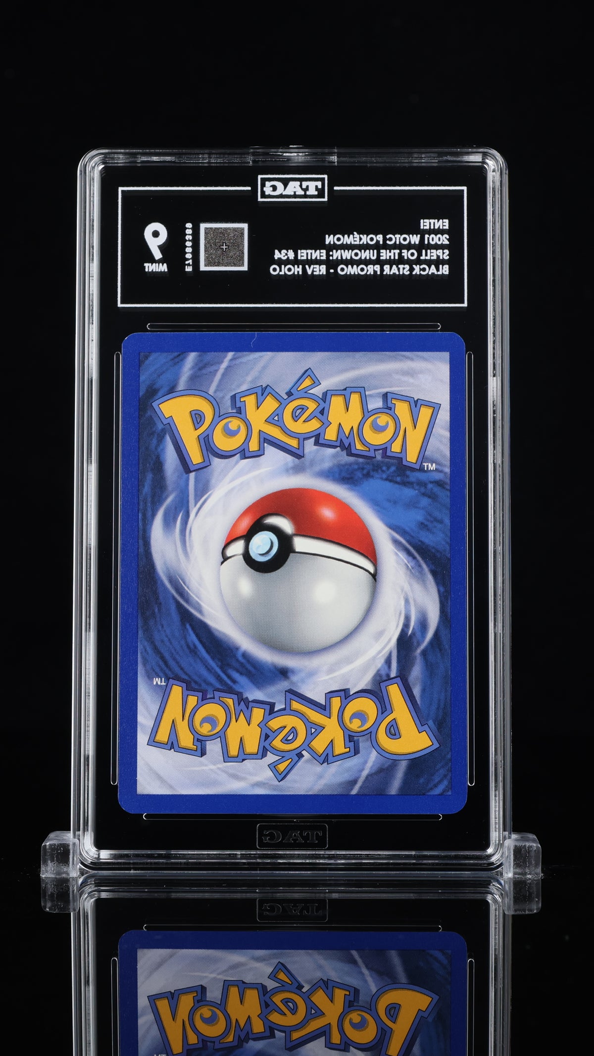 Graded Entei (34) Reverse Holo Spell Of The Unown: Entei - TAG Mint 9