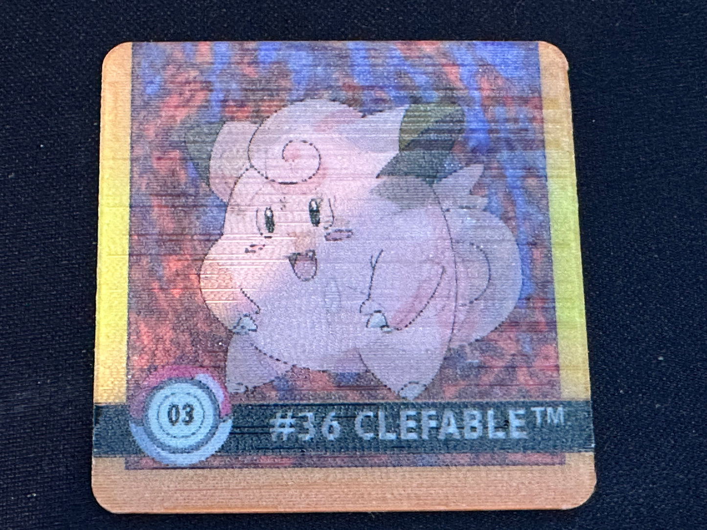 Clefairy – 1999 Action Flipz 03 ERROR – Vintage lenticular