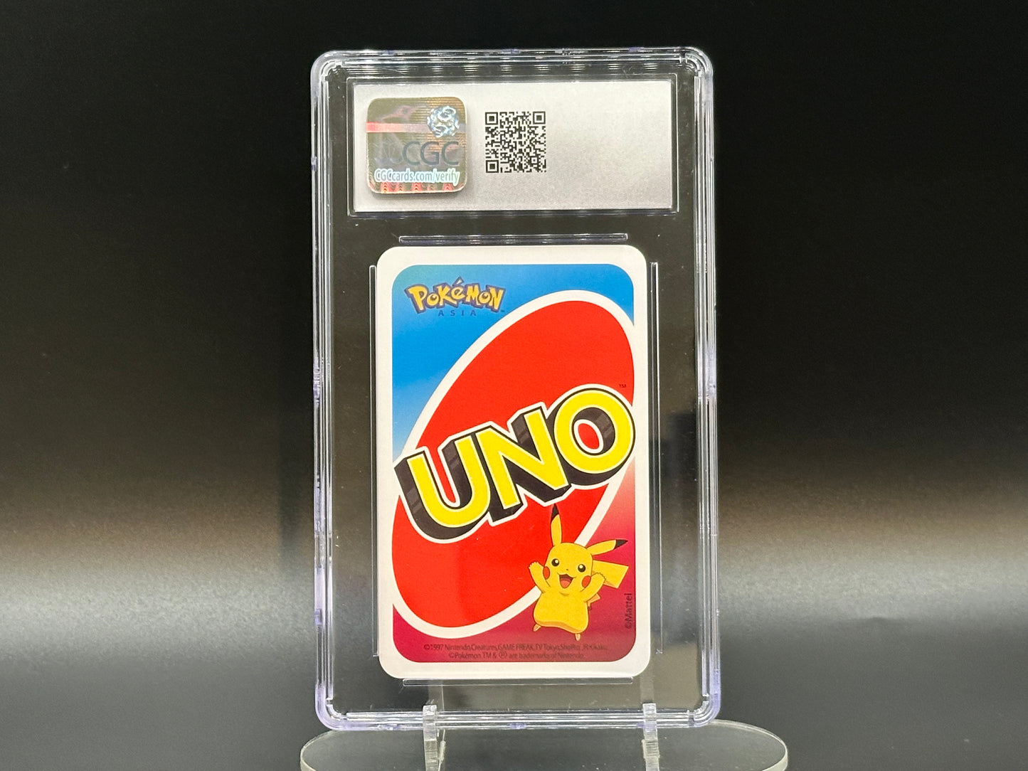 Graded Eevolutions - Eevee Jolteon Umbreon Pokemon UNO - +4 - CGC Mint+ 9.5