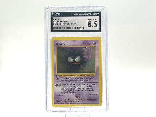 GRADED - 1st Edition - Gastly - Base Set 50/102 - WOTC - CGC 8.5 - Kinebuchi