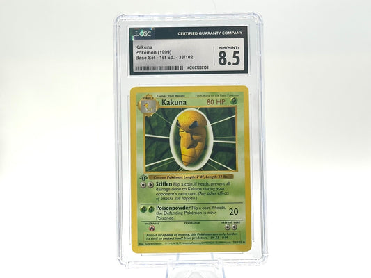 GRADED - 1st Edition - Kakuna - Base Set 33/102 - WOTC - CGC 8.5 - Kinebuchi