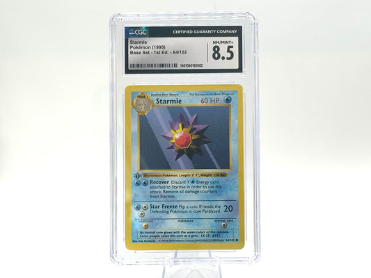 GRADED - 1st Edition - Starmie - Base Set 64/102 - WOTC - CGC 8.5 - Kinebuchi