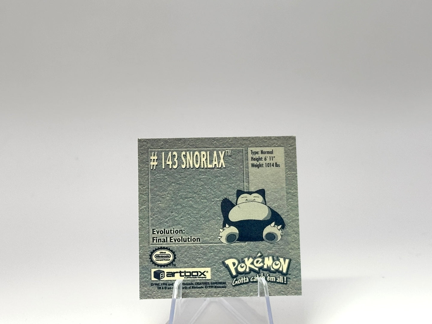 Snorlax artbox Sticker - Official vintage