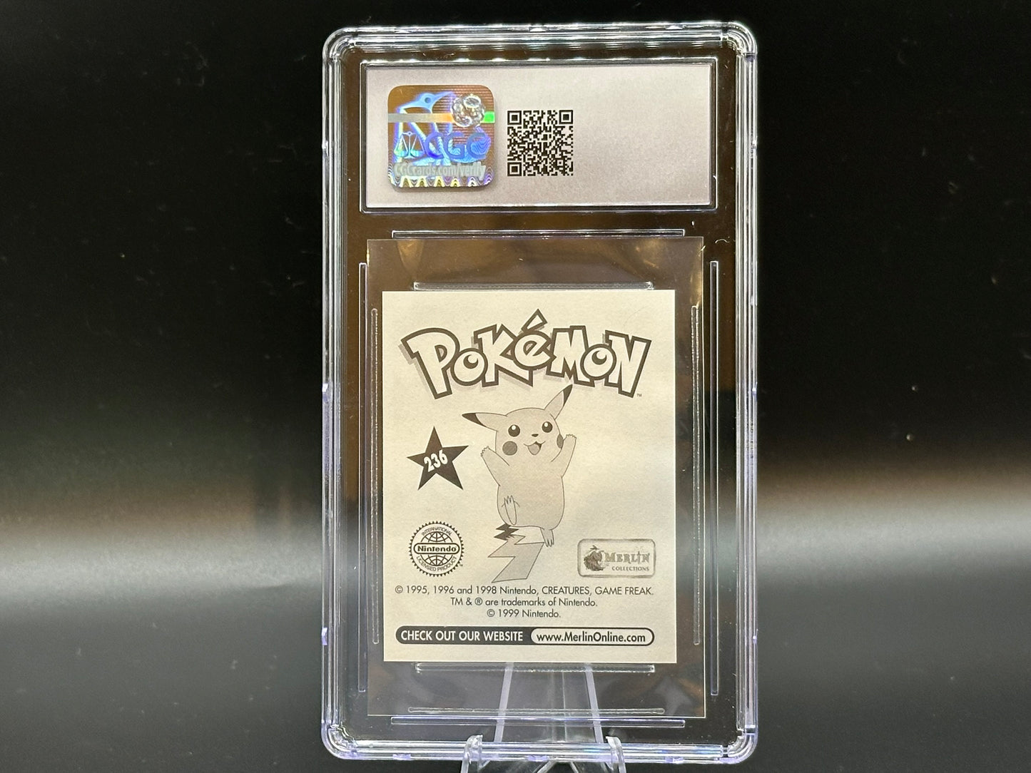 Graded Poliwrath - Pokémon Merlin (1998) - Series 1 #236 - CGC Mint 9