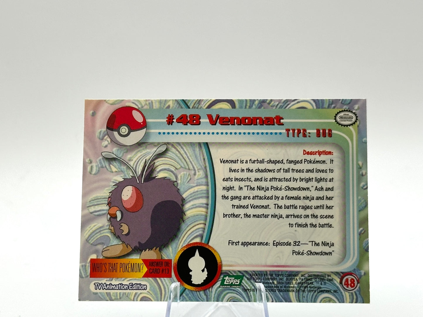 Venonat - #48 - Topps - 1999 - Vintage