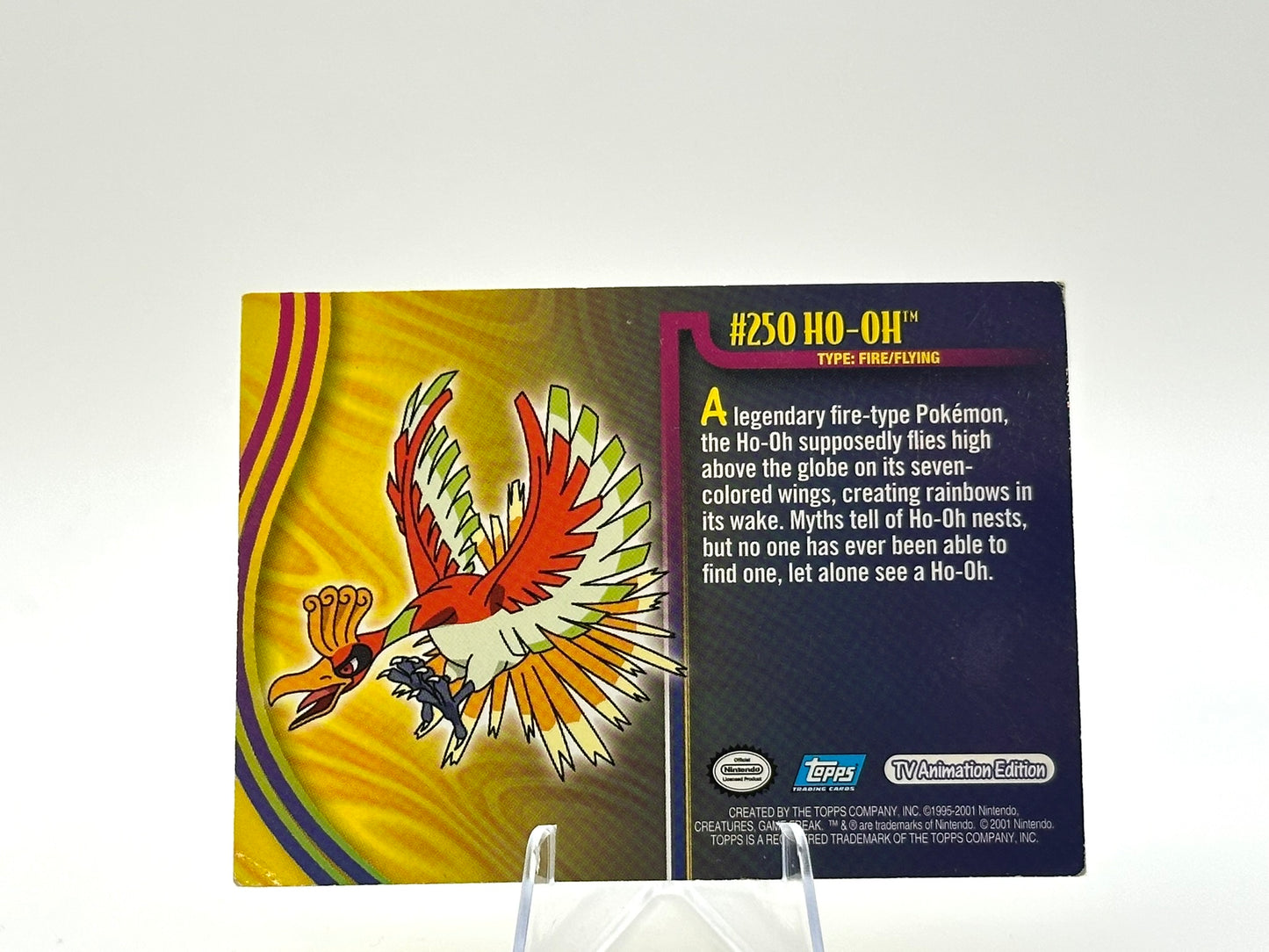 Ho-Oh - #250 - Topps - 2001 Johto Champions - RARE Vintage