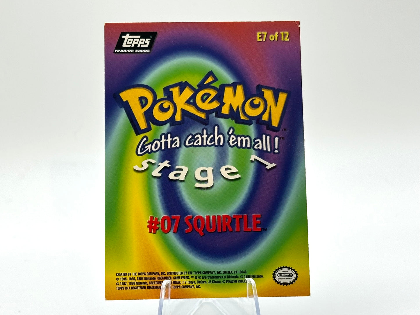 Squirtle - Movie - Topps - 1999 - Vintage