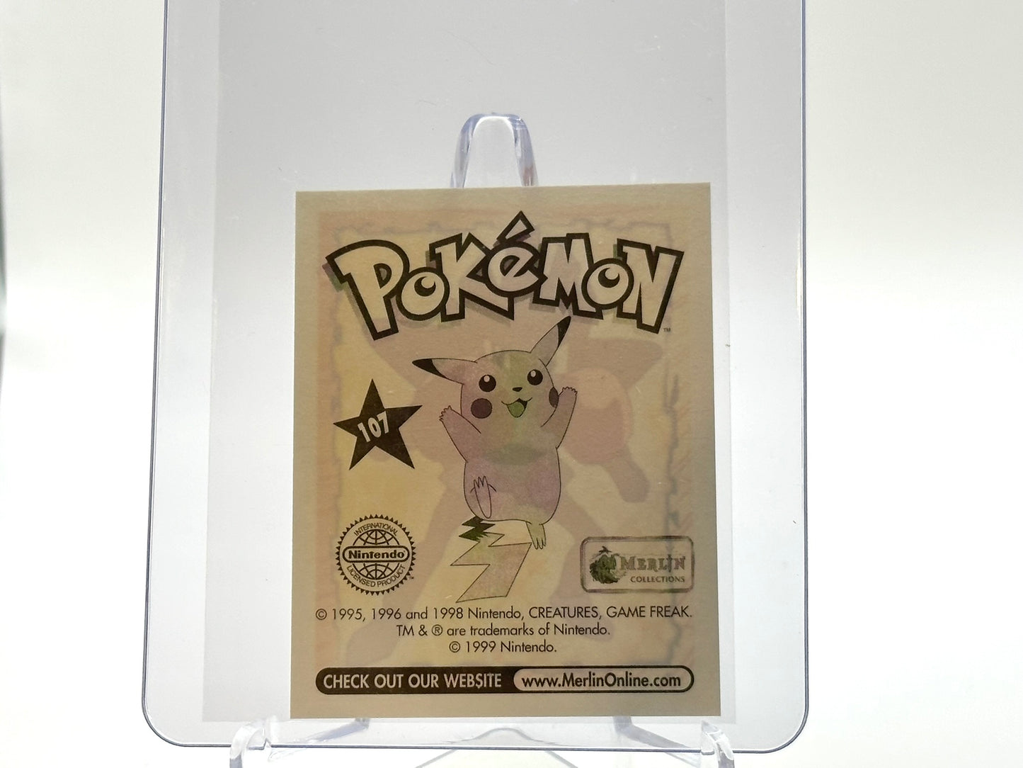 Hitmonchan – Merlin Sticker 1999 Vintage