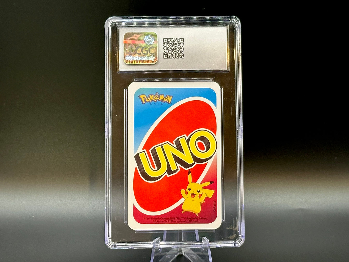 Graded Pikachu - 0 Red - Pokémon Pocket UNO - 2019 - CGC 7.5